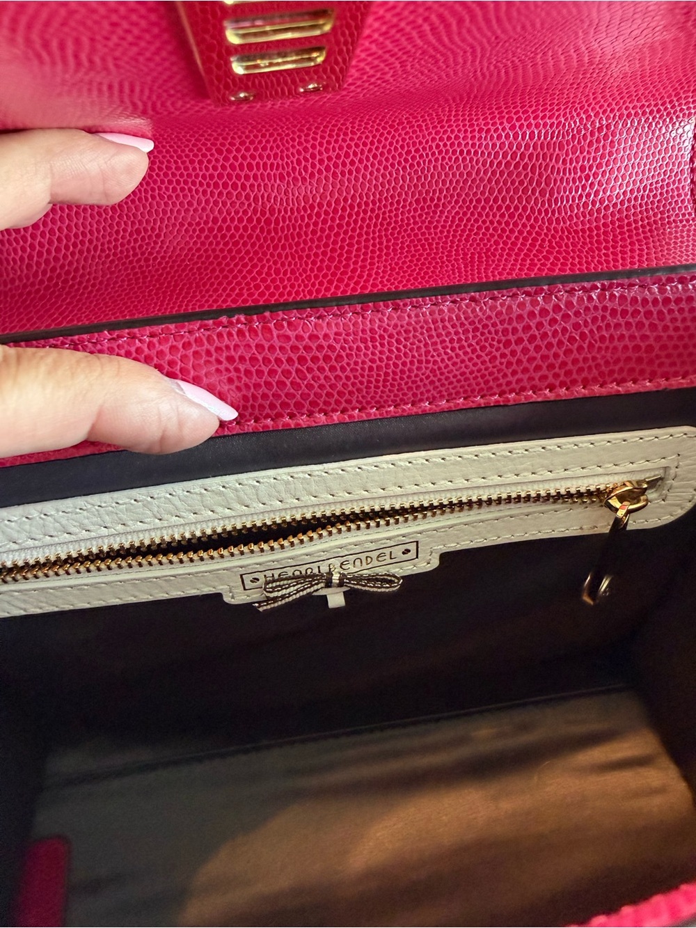 Henri Bendel Fuchsia Uptown Mini Satchel - Picture 3 of 4
